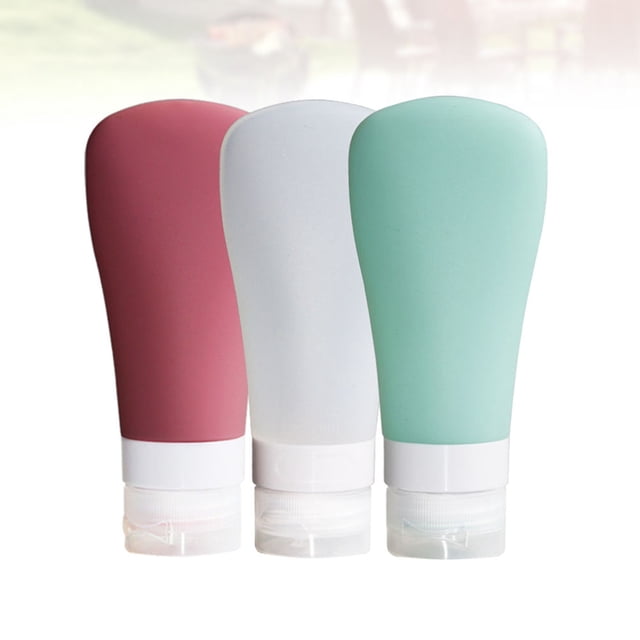 unbranded 3Ud Dispensadores De Gel De Silicona Para Viaje Flexible Y Duradero Para Guardar Líquidos