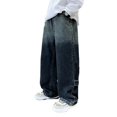 thumbnail image 4 of MKHSQHDG Boys Jeans Gradient Denim Baggy Jeans Cargo Trousers Relaxed Trousers with Elastic Waistband 7-8 Years, 4 of 9