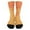 Orange, variant on Kids' Ice Cream Crew Socks - Melting Ice Cream & Sprinkle Print Socks for Boys & Girls (7-12 Years)