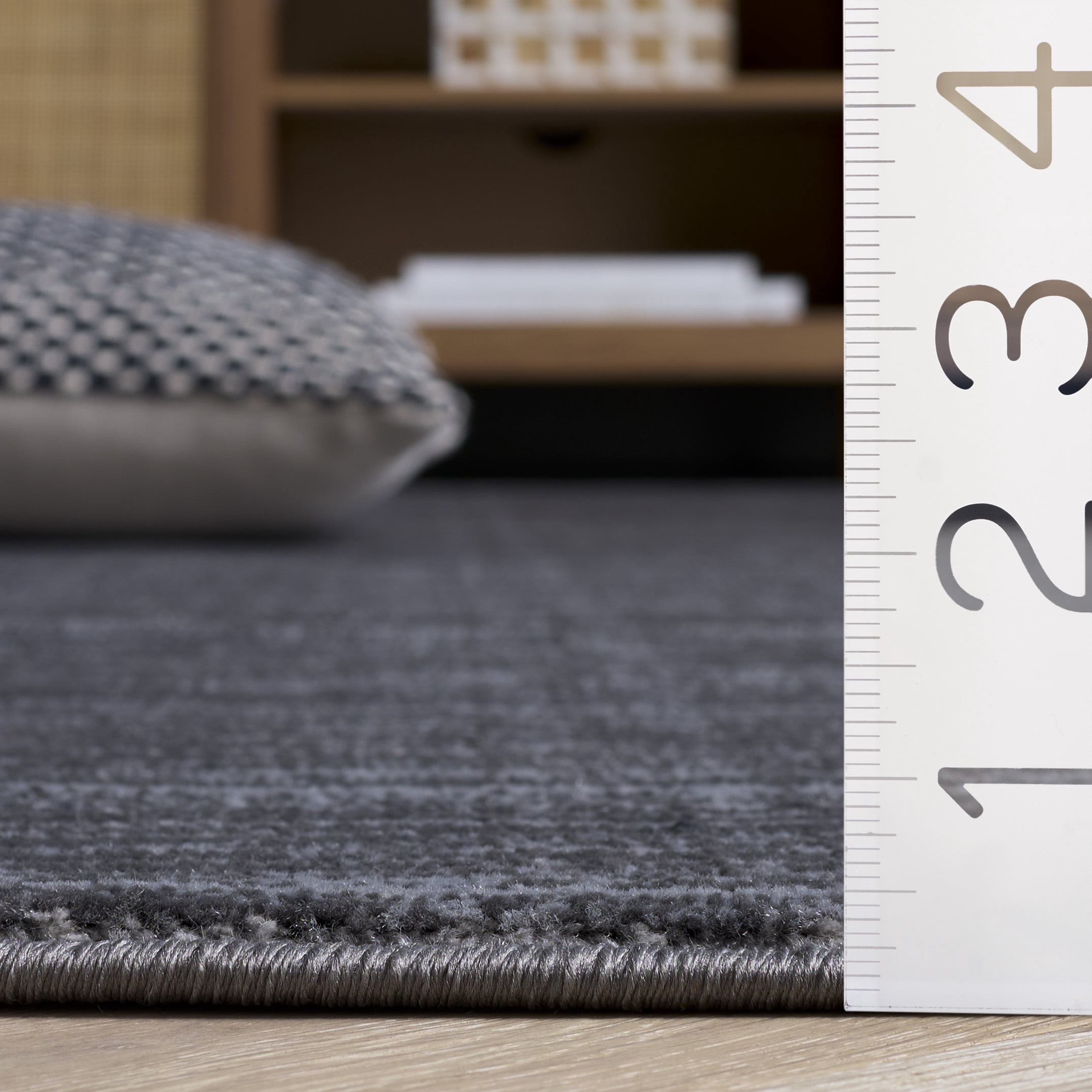SAFAVIEH Vision Adrasteia Overdyed Solid Runner Rug, Grey, 2'2" x 22' - Modern Design, Grey, Non-Shedding & Easy Cleaning, Ideal for Living Room, Bedroom, Dining Space, Entryway, Hallway, Kitchen
