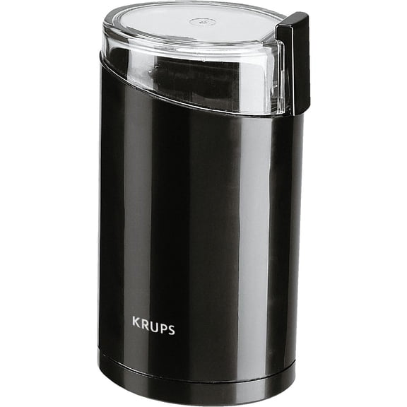 KRUPS Electric Spice and Coffee Grinder F203 - Stainless Steel Blades - 3 oz, Black