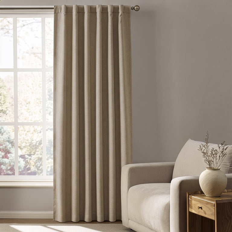 My Texas House White Pepper Blackout Curtain Panel 52x84 photo 1