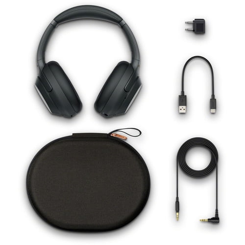 Sony WH1000XM3 Wireless Noise Canceling Over-the-Ear Headphones with Google  Assistant - Black + Deal-expo Kit