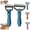 Blue_L, variant on Pet Pro Grooming Tool, 2-in-1 Deshedding Dog Brush with 9/17 Teeth Undercoat Rake for Dogs & Cats, Dual-Sided Stainless Steel Pet Comb for Long Hair & Thick Coats, Blue, Middle