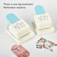 thumbnail image 4 of Transemion Zinc Alloy Rounded Corner Punch Portable Gift Label Crafts Photo Greeting Card Handicraft Tag Maker Punching Tool Square 1Set, 4 of 6