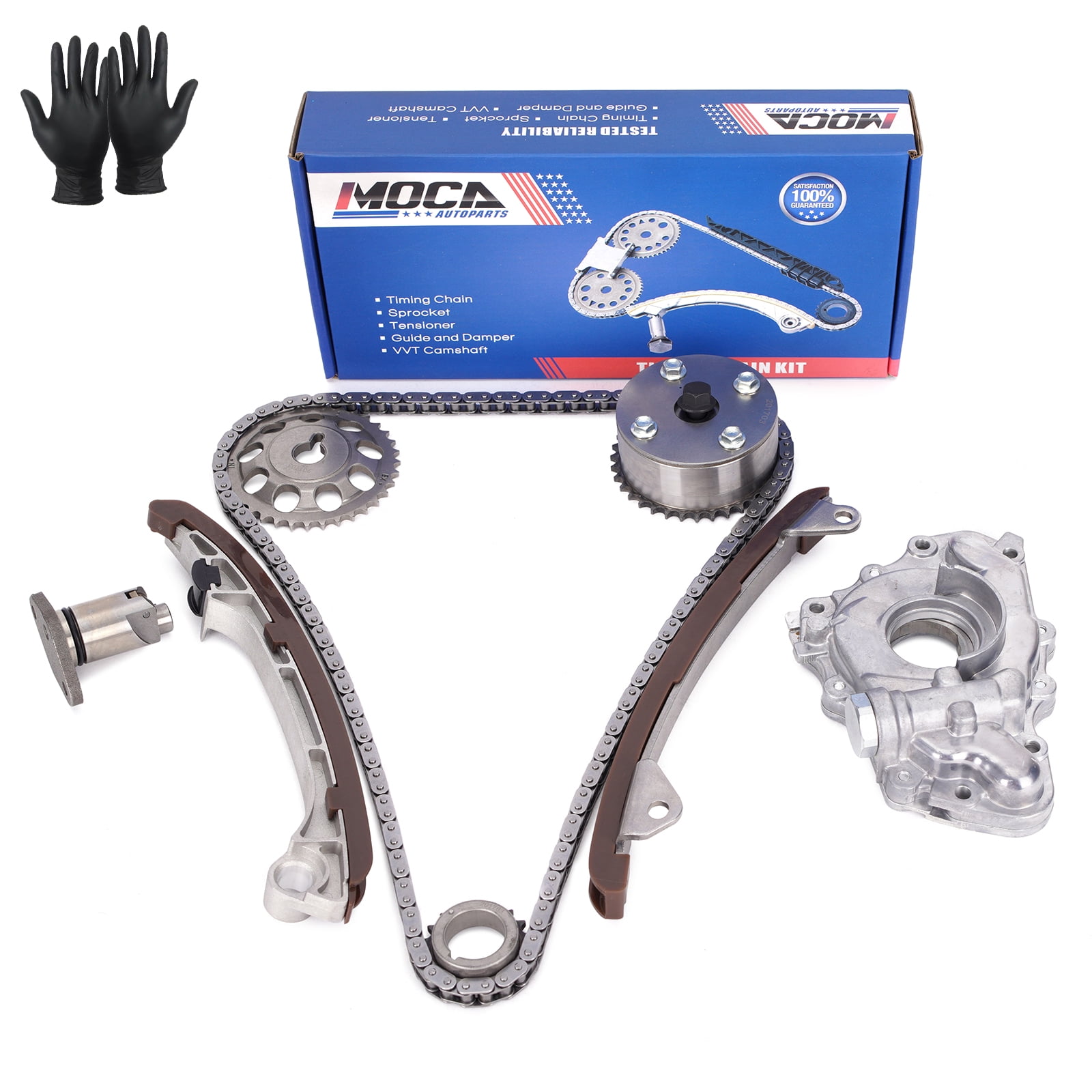 AUCERAMIC Engine Timing Chain Kit For Lexus/Toyota 4.6L & 5.0L V8 (1UR-FSE/2UR-GSE) 2008-2019 - View #3