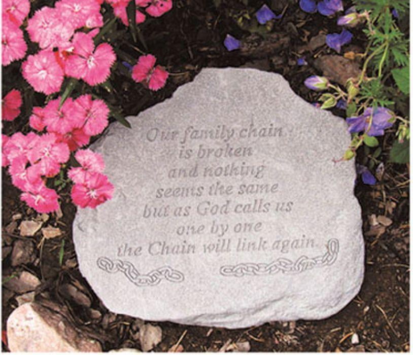 Our Family Chain is Broken, Memorial Garden Stone by XoticBrands