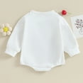 thumbnail image 6 of Kids Baby Bodysuit Summer Girl Long Sleeve Pullover Sweatshirt Cute Sister Matching Jumpsuits Wh4 Rompers 70, 6 of 7