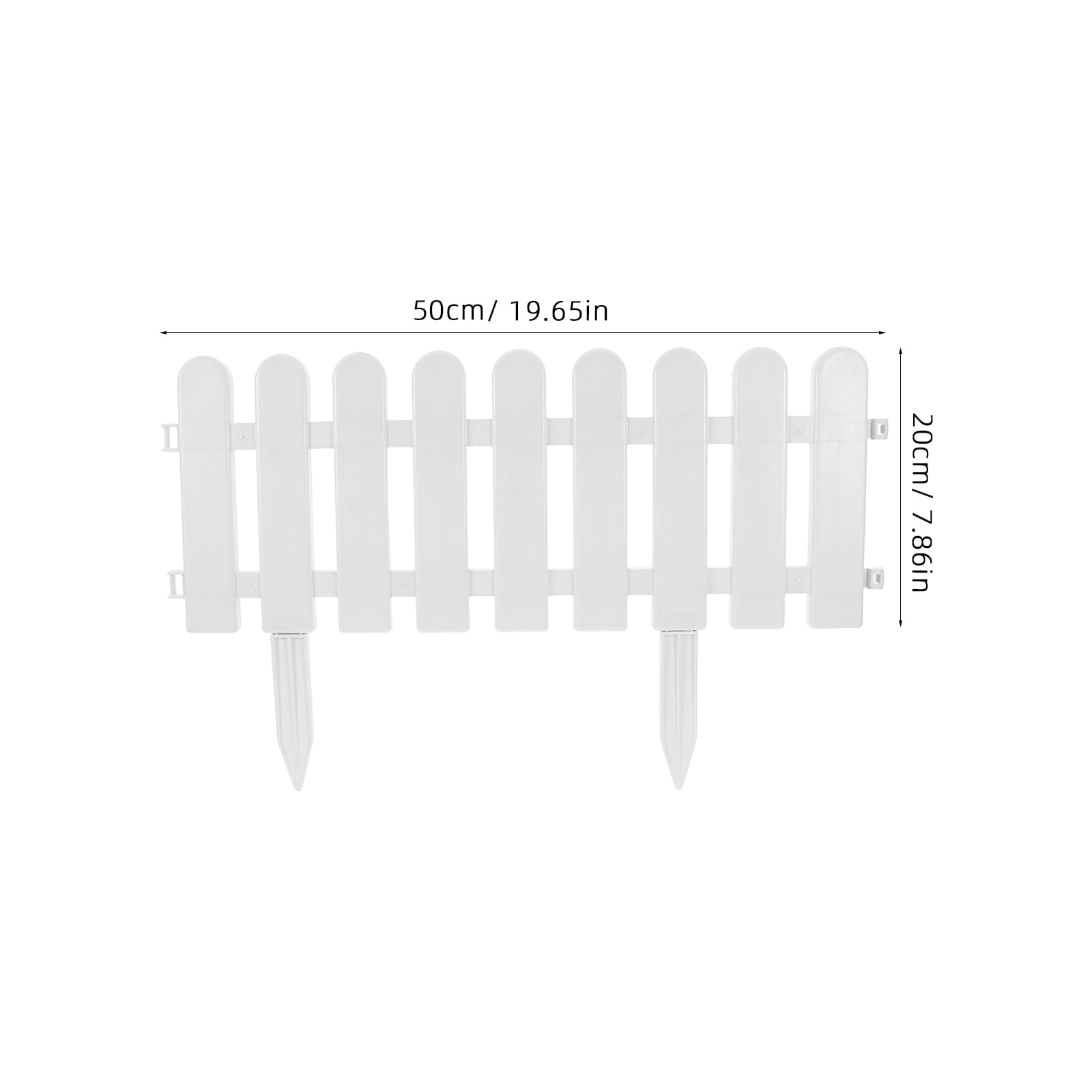 CIMAXIC 4 Sets White Plastic Fences for Hotel Garden Fencing Decorative Outdoor