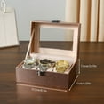 thumbnail image 3 of Elegant Dustproof Timepiece Watch Storage Case Transparent Lid Multiple Color Suitable For Home Accessories Organization, 3 of 8