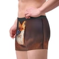 thumbnail image 2 of Pofeuu Fox Run On Orange Autumn Gress Meadow Print Men’s Boxer Briefs, Moisture-Wicking Underwear, Regular,Trunk-Medium, 2 of 5