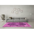 thumbnail image 3 of Ahgly Company Indoor Round Persian Pink Traditional Area Rugs, 3' Round, 3 of 4
