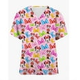 thumbnail image 4 of LS Femmes Uniforme d'Infirmière Dessin Animé Mickey Mouse Imprimé Poche Col en V Tuniques de Soins Vêtements de Travail Salopettes Uniformes Médicaux, 4 of 7