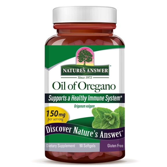 Nature's Answer | Oil of Oregano, 90 Caps | Aceite de Orégano, 90 Cápsulas, Suplemento para el Apoyo de la Salud Intestinal