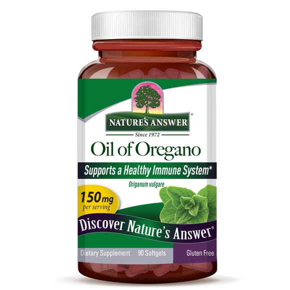 Nature's Answer | Oil of Oregano, 90 Caps | Aceite de Orégano, 90 Cápsulas, Suplemento para el Apoyo de la Salud Intestinal