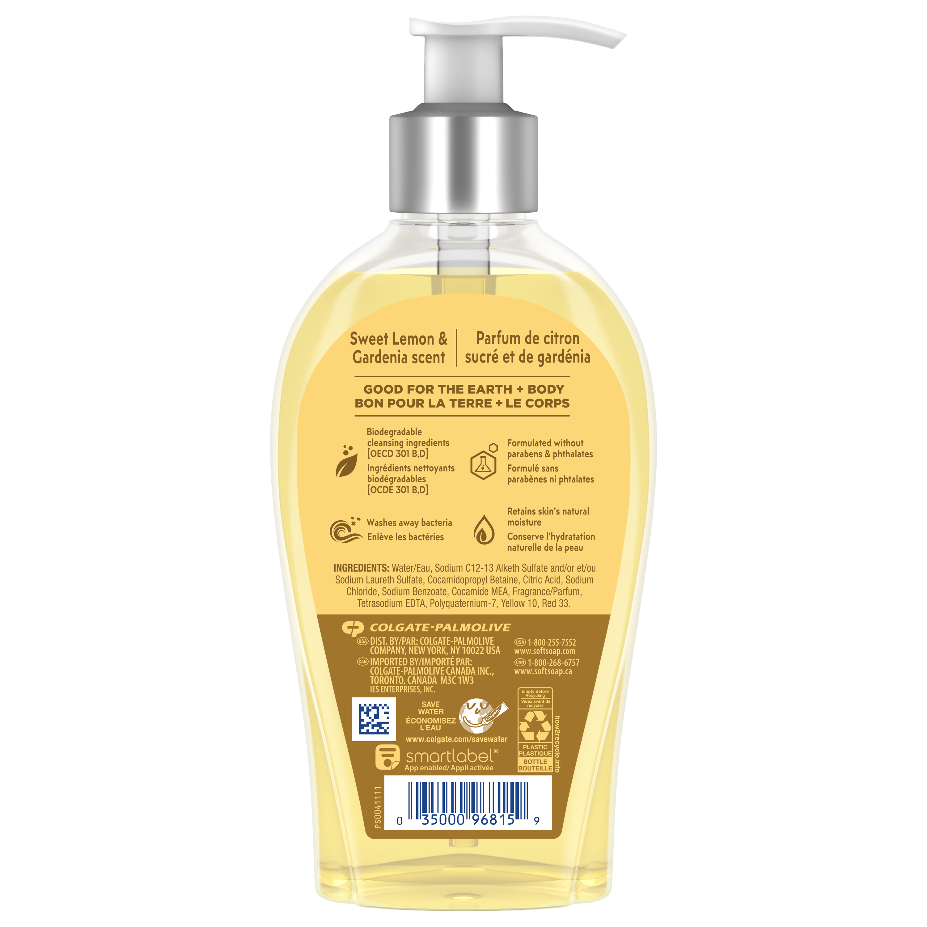 Softsoap Liquid Hand Soap, Sweet Lemon and Gardenia Scent, All Skin Type, 13 fl oz - image 4 of 6