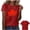 Red, variant on Canadian Maple Leaf Shirt for Women Canada Day Flag T-Shirt Casual Short Sleeve Shirt