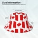 thumbnail image 3 of Fotbe Canada Sombrero Tipo Pescador con Estampado – Sombrero de Sol de Algodón de Moda para Playa, Golf, Pesca, 3 of 6