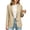 Khaki, variant on Women's Blazer Business Casual Lightweight Suit - Long Sleeve Slim Fit Work Office Jacket with Pockets Open Front Suit Jacket