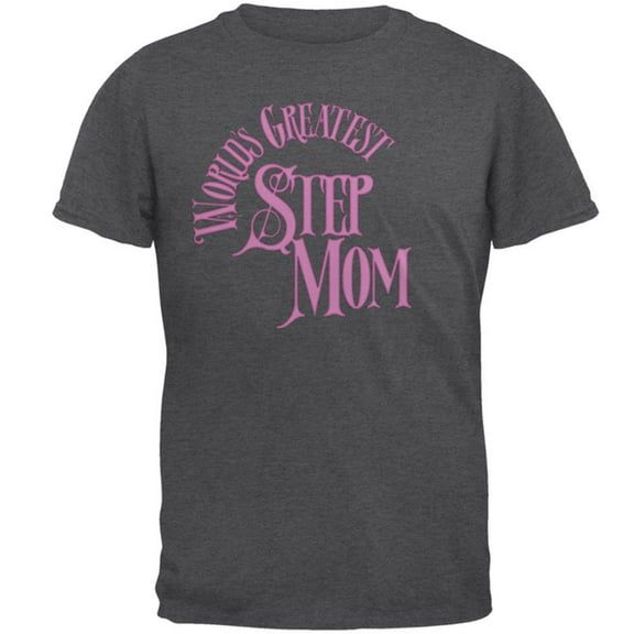 World's Greatest Step Mom Mens T Shirt Dark Heather MD