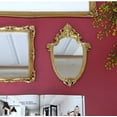 thumbnail image 5 of 11.6 x 9 Inch Very Small Decorative Wall Mirror Gold Shield Shape(gold), 5 of 7