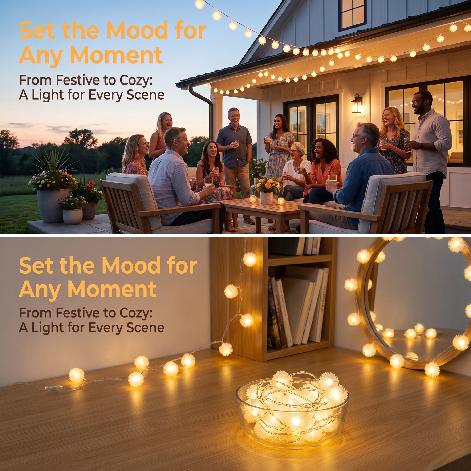 Unique Bargains Lights for Cozy Modern Fairy Lamps 9.8 ft Battery Operated Twinkle Lights