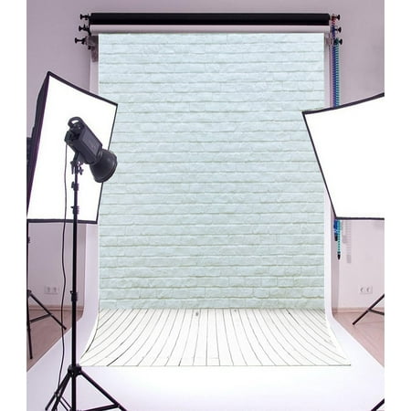 Image of 5x7ft Photography Background White Brick Walls Theme Backdrops Children Adults Boys Portraits Shooting Video Studio Props