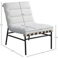thumbnail image 3 of Meridian Furniture Burke Cream Boucle Fabric Accent Chair, 3 of 8
