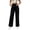 Black, variant on Women's Straight Leg Pant High Waist Casual Pants Mid Rise Stretch Trousers with Pockets Solid Business Office Daily Wear