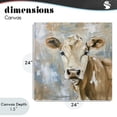 thumbnail image 4 of Stupell Industries Farmhouse The Brown Cow Abstract Canvas Art, 24 x 24, by Tina LeCour, 4 of 8