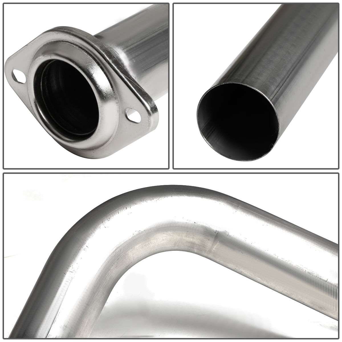 DNA Motoring CBE-F150-11-50L For 2011 to 2014 Ford F150 3" Louvered Core Muffler Catback Exhaust System - 3.5L Crew Cab 12 13