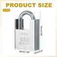 thumbnail image 2 of Uxcell Stainless Steel Padlocks, High-Security Padlock Keyed Different Shrouded Pad Locks Harden Shackle with Keys 1-7/8", 2 of 7