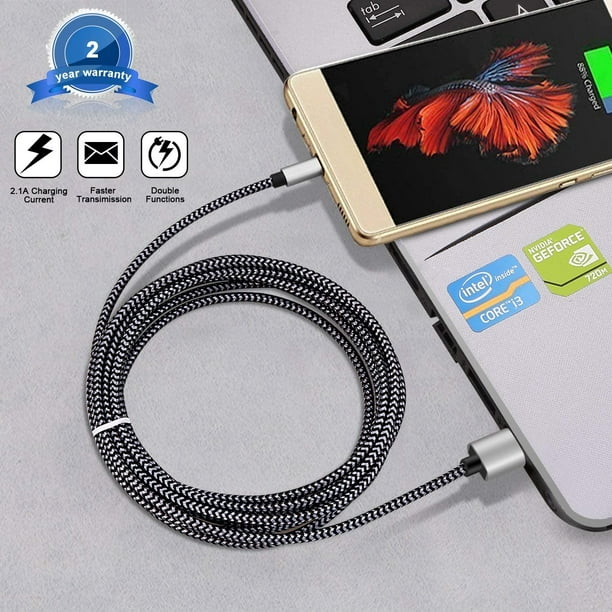 USB Type C Cable 10FT Fast Charger Cord for Samsung S8 / S9 / S10