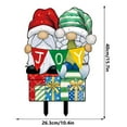 thumbnail image 2 of 2D Flat Christmas Yard Stakes, Light Up Christmas Yard Decorations with LED, Chicken Snata Gnomes Lighted Yard Stakes Outdoor Christmas Garden Stake Lawn Pathway Outdoor Decoration, 2 of 6