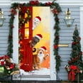thumbnail image 4 of Rourlinge Christmas Door Cover Holiday Decorative Curtain for Front Door Wall Hanging Party Festival Decor Indoor Outdoor Home Xmas Decoration Large Seasonal Drape, 4 of 6