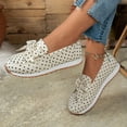thumbnail image 2 of YOUYEDIAN Loafers for Women Fall Versatile Slip On Comfy Fashion Polka Dot Round Toe Flats Casual Bow Deco Outdoor Walking Shoes, 2 of 5