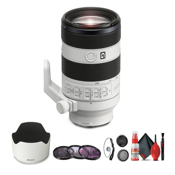 Sony FE 70-200mm F/4 Macro G OSS II Full-Frame Compact Telephoto Zoom Lens - Bundle(International Model)