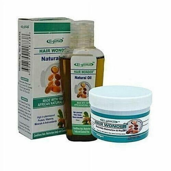El-Glittas Hair Wonder Natural Oil & Hair Moisturizer Combo Pack