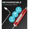 thumbnail image 2 of Handheld Milk Frother for Coffee, Rechargeable Electric Whisk with 3 Heads 3 Speeds Drink Mixer Foam Maker For Latte, Cappuccino, Hot Chocolate, Egg - Silver, 2 of 12