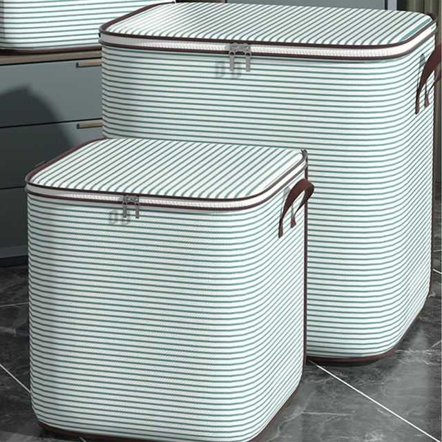 Caja de Almacenamiento de Ropa Jwz240913005 | Bolsa Organizadora de Armario Plegable de Gran Capacidad con Asas | Cesta de Tela Ligera y Transpirable para Guardar Ropa En Casa o En El Armario.