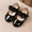 Black, variant on ATOGUTA Little Girls Dress Shoes Wedding Party Princess Shoes Flats for Kid Toddler