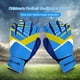 thumbnail image 4 of Guantes de fútbol para niños Accesorios deportivos de PU elásticos ajustables (5 azules), 4 of 7