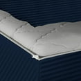 thumbnail image 6 of Zipper Fitted Sheet, (Queen Size 60x80) 12 Inch Deep Pocket, 100% Egyptian Cotton, 800 TC, Stripe Navy Blue Color., 6 of 7
