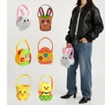 thumbnail image 2 of LAIQIEN Felt Easters Animal Themed Basket for Holiday Crafts Candy Gift Bag with Handle, 2 of 12