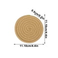 thumbnail image 3 of Woven Round Placemats, Non Slip Heat Resistant, Coasters and Bowl Mats, for Dining Table Kitchen Decor, Multicolor, 3 of 9