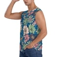 thumbnail image 3 of Fotbe Men's Colorful Flowers Print Men's Sleeveless Muscle Tank Tops Casual T-Shirts for Gym Workout Beach-3X-Large, 3 of 8