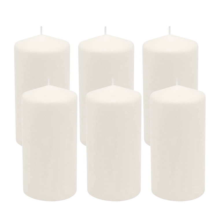 Stonebriar 3 x 6 White Pillar Candles, 6-Pack photo 1