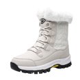 thumbnail image 2 of Botas de nieve cálidas y gruesas de caña alta, zapatos de algodón, botas ligeras de talla grande para mujer Wmkox8yii ghj2239, 2 of 9