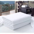 thumbnail image 4 of Melocotton 10 Toalla de Baño Completo Blanca Linea Hotelera (150x80cm) 100% Algodón Hilo Open, 750 Gramos. Ideal para Hogar, Hoteles y Hospitales. Práctica y Fácil de Lavar. Body Towel, 4 of 5