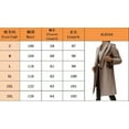 thumbnail image 2 of Women's notch lapel double-breasted woolen blend mid-length pea trench coat, 2 of 2